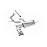VW Golf Mk5 2.0 TDI 140PS - Non-Resonated (Louder) Cat-Back Exhaust System with Titanium Tips (For GTI Valance)