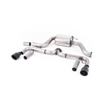 VW Beetle 2.0 TSI (A5 Chassis) - Non-Resonated (Louder) Cat-Back Exhaust System with Cerakote Black Tips