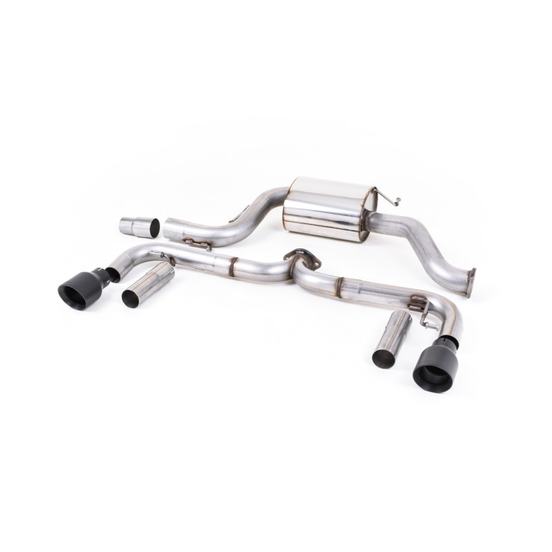 VW Beetle 2.0 TSI (A5 Chassis) - Non-Resonated (Louder) Cat-Back Exhaust System with Cerakote Black Tips