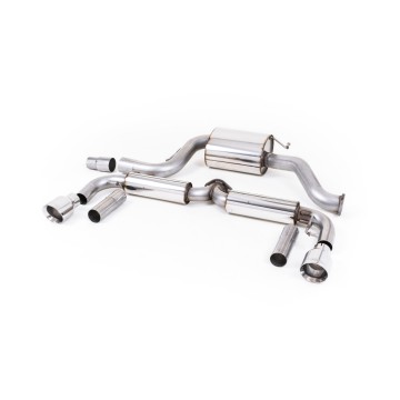 VW Beetle 2.0 TSI (A5 Chassis) - Resonated (Quieter) Cat-Back Exhaust System with Polished Tips