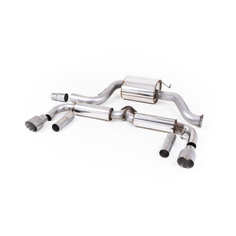 VW Beetle 2.0 TSI (A5 Chassis) - Resonated (Quieter) Cat-Back Exhaust System with Titanium Tips