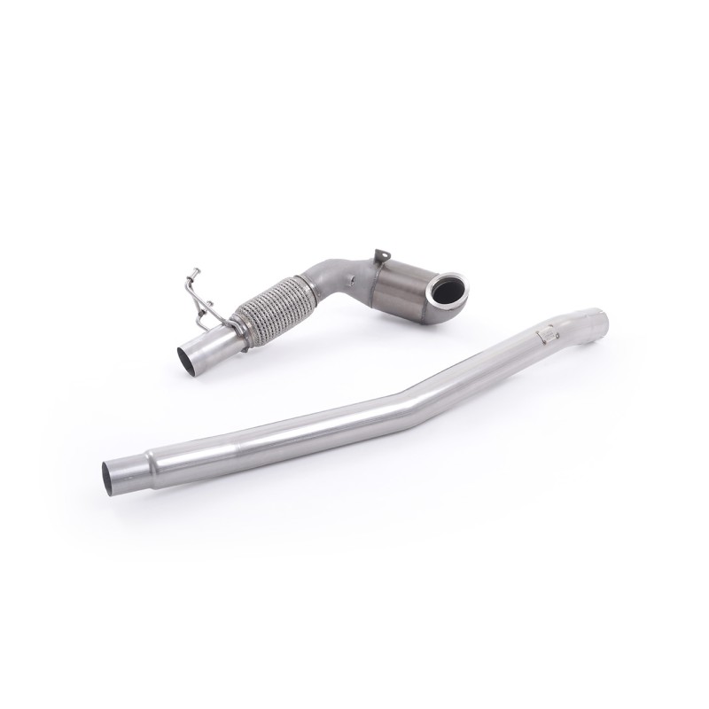Stainless Steel Cast Downpipe with Race Cat - For OE Cat-Back (Audi/Seat/VW)