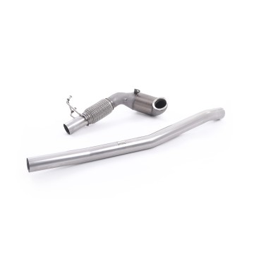Stainless Steel Cast Downpipe with Race Cat - For Milltek Cat-Back (Audi/Seat/VW)