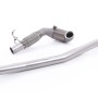 Stainless Steel Cast Downpipe with Race Cat - For Milltek Cat-Back (Audi/Seat/VW)