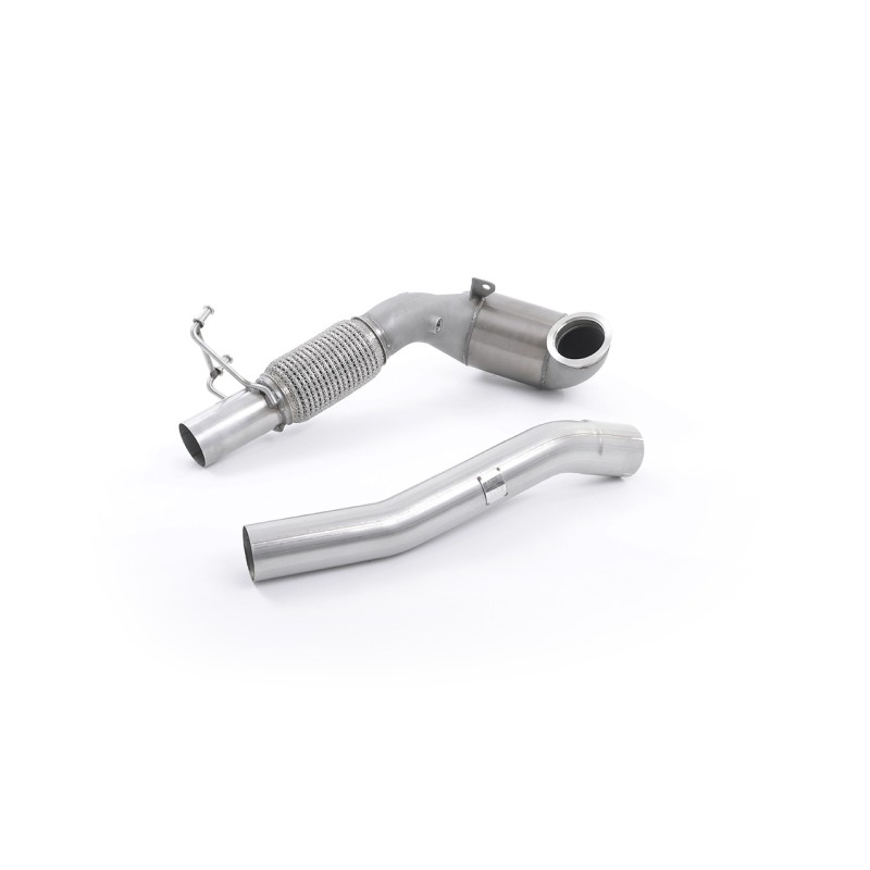 Stainless Steel Cast Downpipe with Race Cat (For Milltek Cat-Back) (Seat/VW)