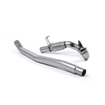Stainless Steel Cast Large Bore Downpipe with Catalyst Delete (For OE Cat-Back) (Seat/VW)