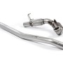 Stainless Steel Cast Large Bore Downpipe with Hi-Flow Sports Catalyst (For OE Cat-Back) (Seat/VW)