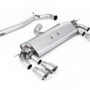 VW Golf R MK7 2.0 TSI (76.2mm systems) - Non-Resonated (Louder) Cat-Back Exhaust System with Titanium GT-100 Round Trims
