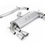 VW Golf R MK7 2.0 TSI (76.2mm systems) - Non-Resonated RACE (Louder) Cat-Back Exhaust System with Titanium GT-100 Round Trims