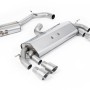 VW Golf R MK7 2.0 TSI (76.2mm systems) - Resonated RACE (Quieter) Cat-Back Exhaust System with Titanium GT-100 Round Trims