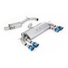 VW Golf R MK7 2.0 TSI (76.2mm systems) - Resonated RACE (Quieter) Cat-Back Exhaust System with Burnt Titanium GT-100 Round Trims