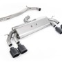 VW Golf R MK7.5 2.0 TSI 310ps (Non GPF Models & 76mm systems) - Non-Valved & Non-Resonated (Louder) Cat-Back Race Exhaust System with Cerakote Black Oval Tips