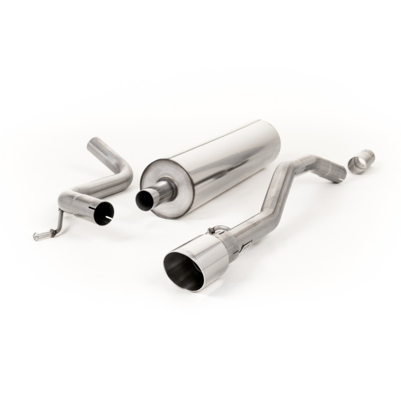 VW Up GTI 115ps & 1.0TSI 90ps - Resonated (Quieter) Cat-Back Exhaust System with GT-90 Polished Trim
