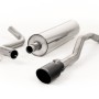 VW Up GTI 115ps & 1.0TSI 90ps - Resonated (Quieter) Cat-Back Exhaust System with with GT-90 Cerakote Black Trim