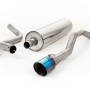 VW Up GTI 115ps & 1.0TSI 90ps - Resonated (Quieter) Cat-Back Exhaust System with GT-90 Burnt Titanium Trim
