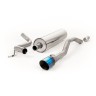 VW Up GTI 115ps & 1.0TSI 90ps - Resonated (Quieter) Cat-Back Exhaust System with GT-90 Burnt Titanium Trim