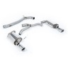 VW Golf 2.0TFSI Mk7 - Non-Resonated (Louder) Cat-Back Exhaust System with Polished GT-100 Trims