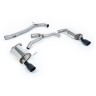 VW Golf 2.0TFSI Mk7 - Non-Resonated (Louder) Cat-Back Exhaust System with Cerakote Black GT-100 Trims