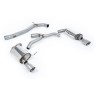 VW Golf 2.0TFSI Mk7 - Non-Resonated (Louder) Cat-Back Exhaust System with Titanium GT-100 Trims
