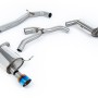VW Golf 2.0TFSI Mk7 - Non-Resonated (Louder) Cat-Back Exhaust System with Burnt Titanium GT-100 Trims