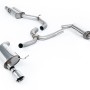 VW Golf 2.0TFSI Mk7 - Resonated (Quieter) Cat-Back Exhaust System with Polished GT-100 Trims