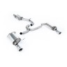 VW Golf 2.0TFSI Mk7 - Resonated (Quieter) Cat-Back Exhaust System with Polished GT-100 Trims