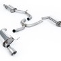 VW Golf 2.0TFSI Mk7 - Resonated (Quieter) Cat-Back Exhaust System with Titanium GT-100 Trims