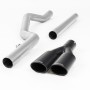 VW Amarok 3.0 V6 TDI - Cat-Back Exhaust System with Cerakote Black Twin Oval Outlet