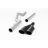 VW Amarok 3.0 V6 TDI - Cat-Back Exhaust System with Cerakote Black Twin Oval Outlet