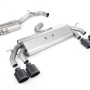 VW Golf R MK7.5 2.0 TSI 310ps (Non GPF Models & 76mm systems) - Non-Valved & Resonated (Quieter) Cat-Back Race Exhaust System with Cerakote Black Oval Tips