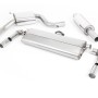 VW Golf MK7.5 GTI (Non Performance Pack/Non GPF) - Resonated (Quieter) Cat-Back Exhaust System with GT-100 Polished Trims