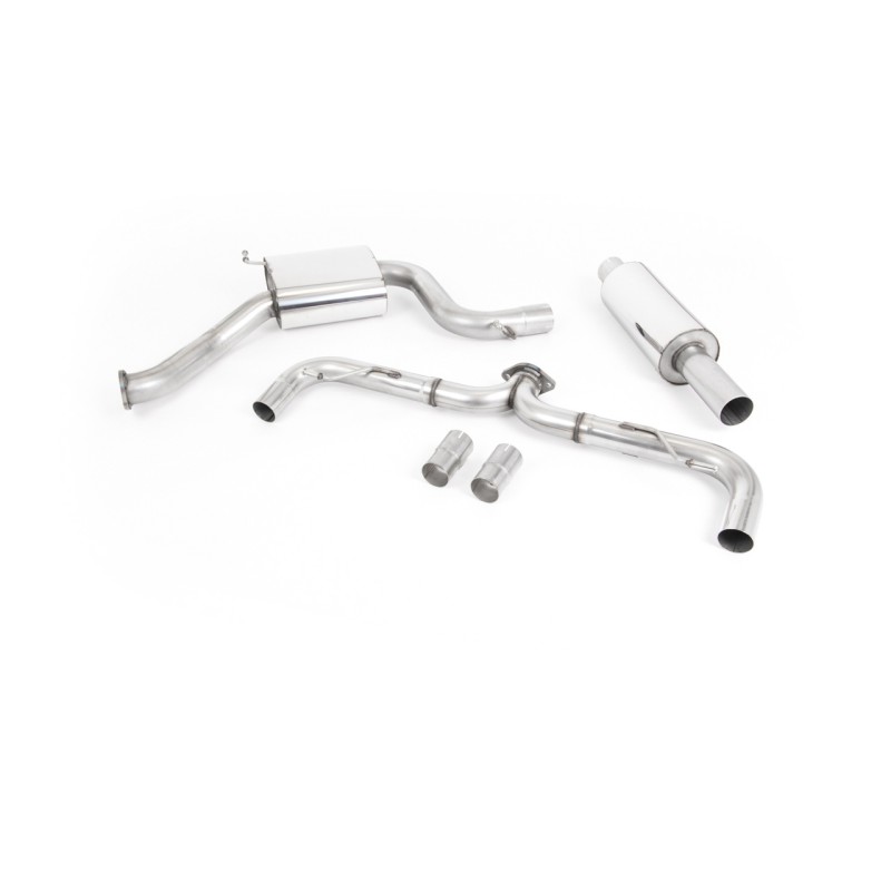 VW Golf MK7.5 GTI (Incl Performance Pack) - Road+ Cat-Back Exhaust System with GT-100 Titanium Trims
