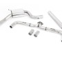 VW Golf MK7.5 GTI (Incl Performance Pack) - Non-Resonated Race (Louder) Cat-Back Exhaust System with GT-100 Cerakote BlackTrims