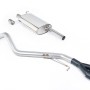 VW T6 SWB 2.0TSI Petrol - Road+ Cat-Back Exhaust System with Twin Cerakote Black Oval Outlets
