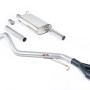 VW T6 LWB 2.0TSI Petrol - Road+ Cat-Back Exhaust System with Twin Cerakote Black Oval Outlets