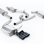 VW Golf R Mk7.5 Estate - Resonated (Quieter) Cat-Back Exhaust System with Black Quad Oval Tips