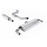 VW Golf MK7.5 GTI (Incl Performance Pack/Non GPF) - Resonated (Quieter) Cat-Back Exhaust System with GT-100 Cerakote Black Trims
