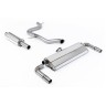 VW Golf MK7.5 GTI (Incl Performance Pack/Non GPF) - Resonated (Quieter) Cat-Back Exhaust System with GT-100 Burnt Titanium Trims
