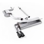 VW Golf MK7.5 1.5TSI Evo GT & R-Line - Resonated (Quieter) Cat Back Exhaust System with Cerakote Black Trims (GTD Twin Outlet Style)