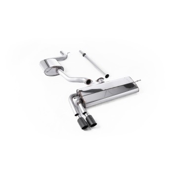 VW Golf MK7.5 1.5TSI Evo GT & R-Line - Resonated (Quieter) Cat Back Exhaust System with Carbon Trims (GTD Twin Outlet Style)