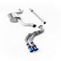Seat Leon FR 1.8 TSI & VW Golf MK7.5 1.5TSI - Non-Resonated (Louder) Cat-Back Exhaust System with Burnt Titanium Trims (GTD Style)