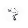 Seat Leon FR 1.8 TSI & VW Golf MK7.5 1.5TSI - Non-Resonated (Louder) Cat-Back Exhaust System with Carbon Trims (GTD Style)