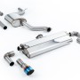 VW Golf MK7.5 1.5TSI Evo GT & R-Line - Resonated (Quieter) Cat-Back Exhaust System with Burnt Titanium Trims (GTI Style)