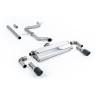 VW Golf MK7.5 1.5TSI Evo GT & R-Line - Non-Resonated (Louder) Cat-Back Exhaust System with Carbon Trims (GTI Style)