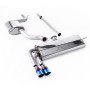 VW Golf MK7.5 1.5TSI Evo GT & R-Line - Resonated (Quieter) Cat-Back Exhaust System with Burnt Titanium Trims (GTD Style)