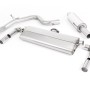 VW Golf MK7.5 GTI (TCR & Performance Pack - GPF Models) - Resonated (Quieter) Cat-Back Exhaust System with GT-100 Burnt Titanium Trims