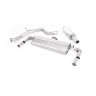VW Golf MK7.5 GTI (TCR & Performance Pack - GPF Models) - Resonated (Quieter) Cat-Back Exhaust System with GT-100 Burnt Titanium Trims