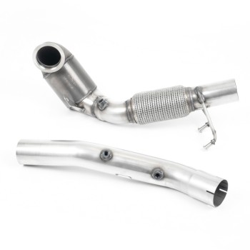 Seat Leon Cupra/Skoda Octavia vRS/VW MK7.5 GTI - Large Bore Downpipe with 200 Cell HJS Catalyst and GPF/OPF Delete (For Milltek Catback Only)