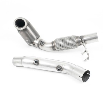 Seat Leon Cupra/Skoda Octavia vRS/VW MK7.5 GTI - Large Bore Downpipe with 200 Cell HJS Catalyst and GPF/OPF Delete (For OE Catback Only)