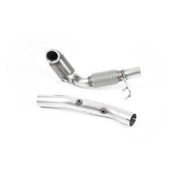 Seat Leon Cupra/Skoda Octavia vRS/VW MK7.5 GTI - Cast Downpipe with 200 Cell Race Cat and GPF/OPF Delete (For Milltek Catback Only)